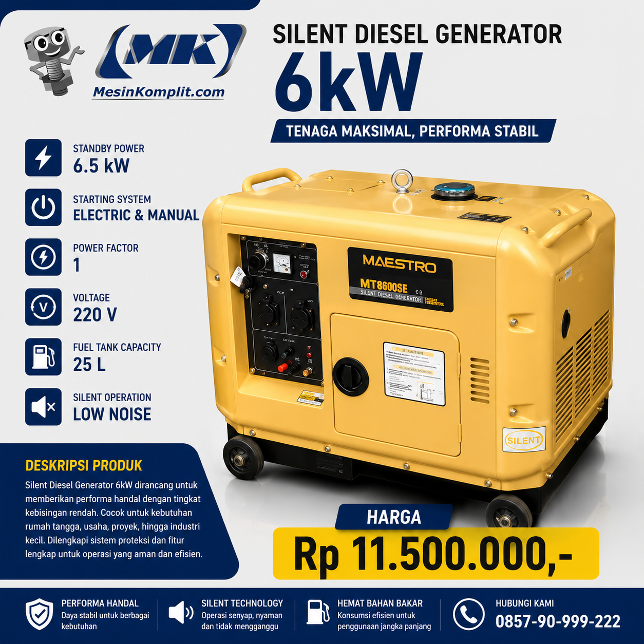 Genset Silent Diesel...